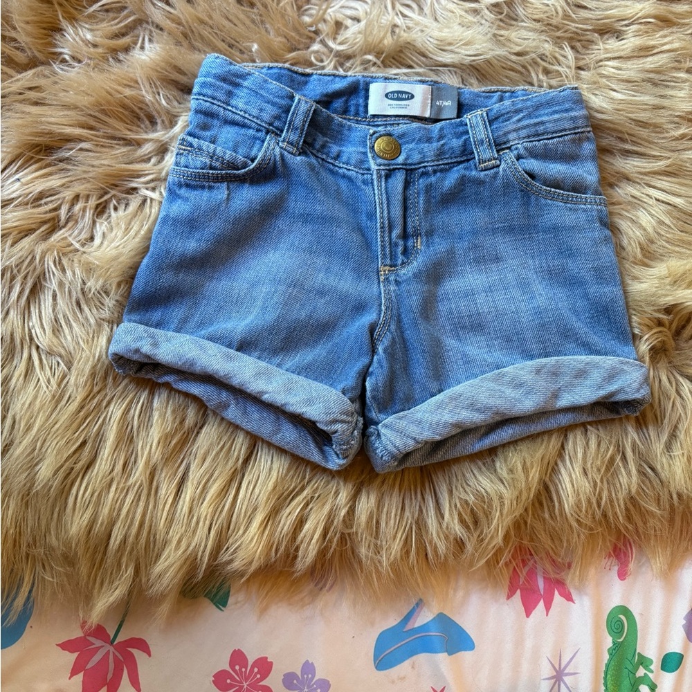 Blue Denim Toddler Girl Shorts